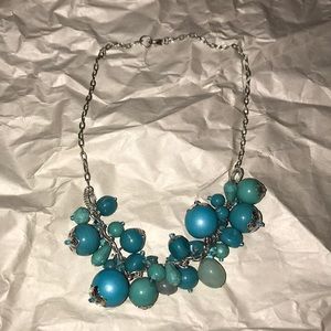 Blue and silver necklace